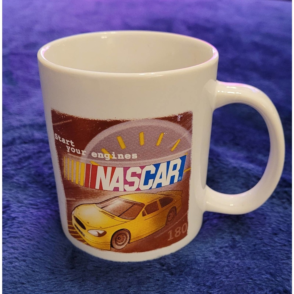 Vintage Nascar "Start Your Engines" Coffee Mug‎ Cup 2003 Logo